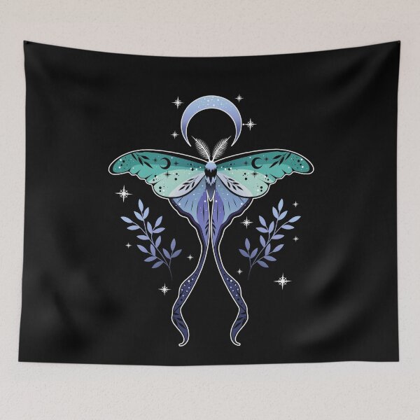 Item preview, Gay Man Luna Moth LGBT Pride Flag designed and sold by Clara Hollins.