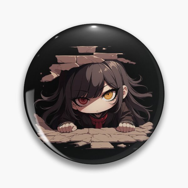 Item preview, Toko Fukawa Peeking Danganronpa Anime Girl Dual Eyed Literary Fear designed and sold by TorbenKuhano.