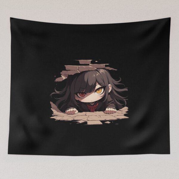 Item preview, Toko Fukawa Peeking Danganronpa Anime Girl Dual Eyed Literary Fear designed and sold by TorbenKuhano.