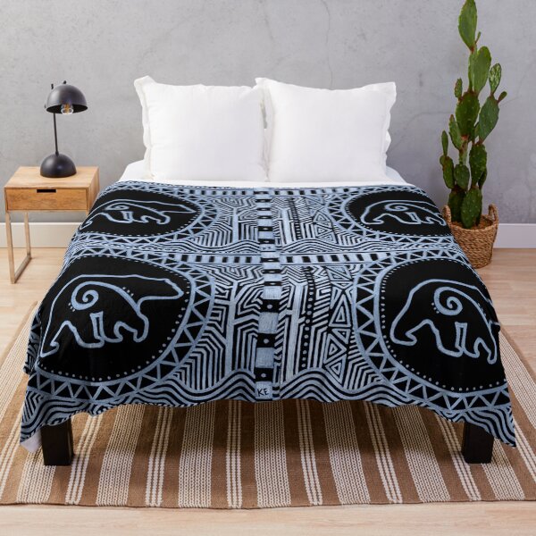Item preview, Strength and Wisdom – Geometric Elephant Art in Gold and Gray designed and sold by kenglishart.