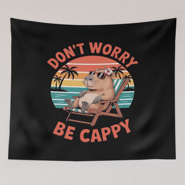 Item preview, Dont Worry Be Capy Funny Capybara designed and sold by LeeEvans222.