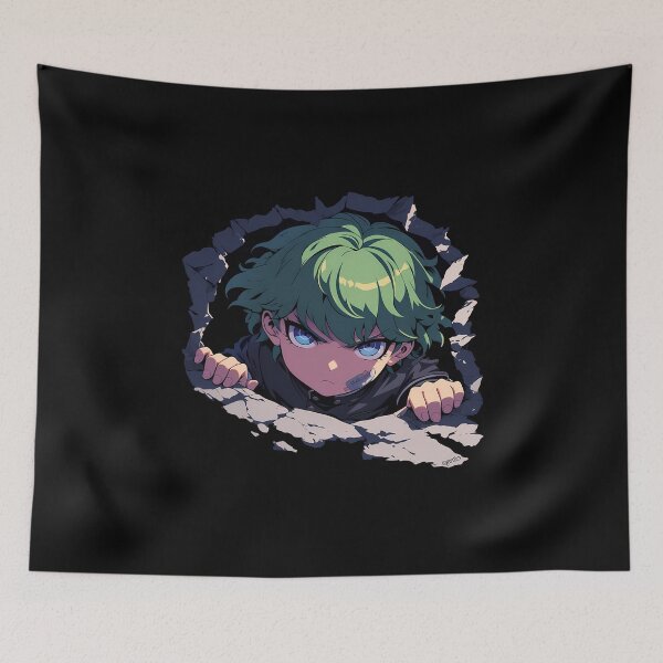 Item preview, Rantaro Amami Peeking Chibi Danganronpa Anime Boy designed and sold by TorbenKuhano.