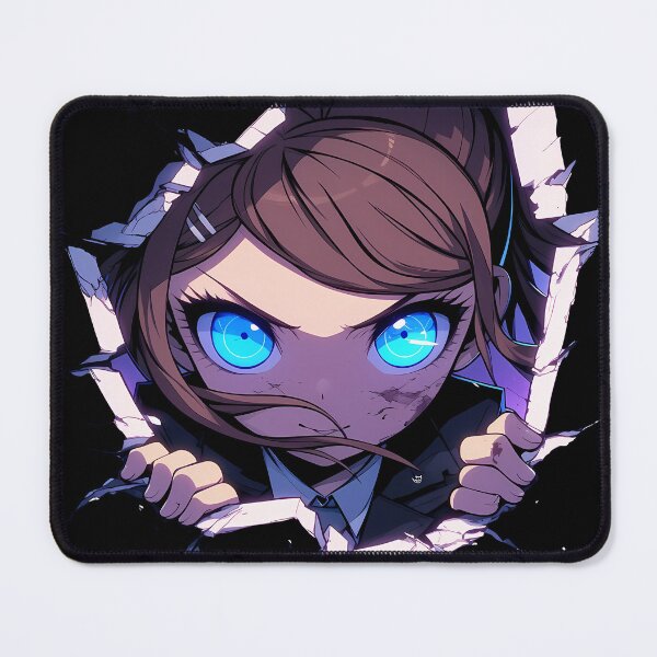 Item preview, Aoi Asahina Peeking Chibi Danganronpa Anime Girl designed and sold by TorbenKuhano.