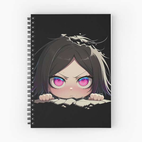 Item preview, Mukuro Ikusaba Peeking Chibi Danganronpa Anime Girl designed and sold by TorbenKuhano.