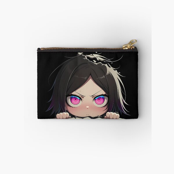 Item preview, Mukuro Ikusaba Peeking Chibi Danganronpa Anime Girl designed and sold by TorbenKuhano.
