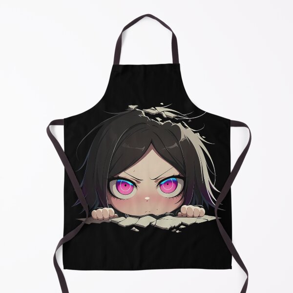 Item preview, Mukuro Ikusaba Peeking Chibi Danganronpa Anime Girl designed and sold by TorbenKuhano.