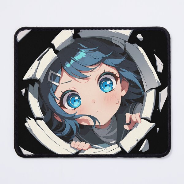 Item preview, Sayaka Maizono Peeking Chibi Danganronpa Anime Girl designed and sold by TorbenKuhano.