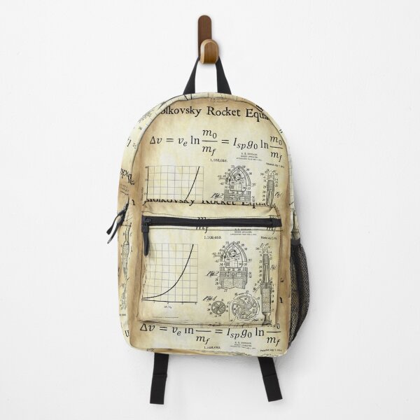 Item preview, Nerdy Vintage Tsiolkovsky Rocket Equation Science Teacher Black Text Parchment designed and sold by MathWare MathClips.