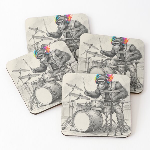 Item preview, Punk rocker monkey! designed and sold by SueQsArt.