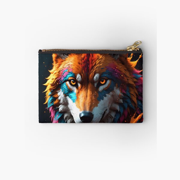 Item preview, Painted Wolf, multicolored designed and sold by EyesthatBlind.