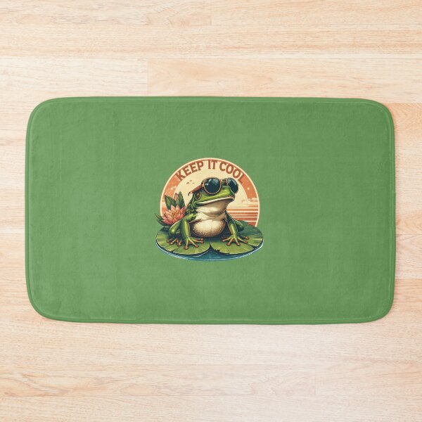 Item preview, Keep It Cool Frog T-Shirt - Retro Vintage Summer Vibe Sunglasses designed and sold by AOG-DESIGNS.