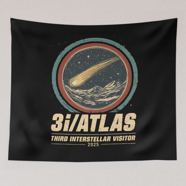 Item preview, 3I/ATLAS Third Interstellar Visitor 2025 Retro Space Comet  designed and sold by MyrtieDicki.