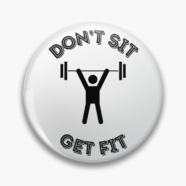 Item preview, Don’t Sit Get Fit – Motivational Gym Fitness Workout Design designed and sold by KaleBrownie.
