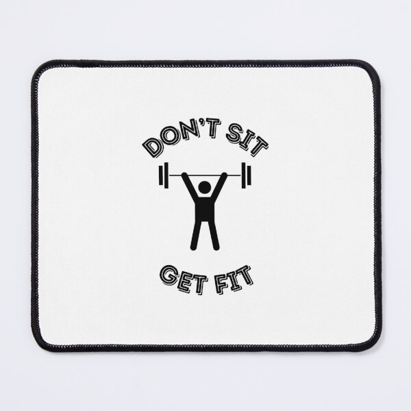 Item preview, Don’t Sit Get Fit – Motivational Gym Fitness Workout Design designed and sold by KaleBrownie.