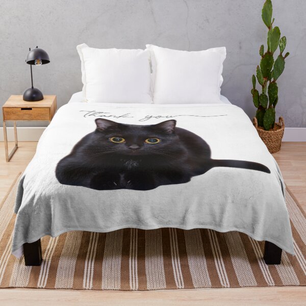 Item preview, Soulful Black Cat's Healing "Thank You" Photo designed and sold by Naturich.