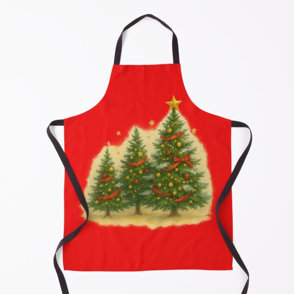 Item preview, Three Christmas Trees – Elegant Snow-Dusted Holiday Design in Classic Christmas Colors designed and sold by TheJoyfulPen.