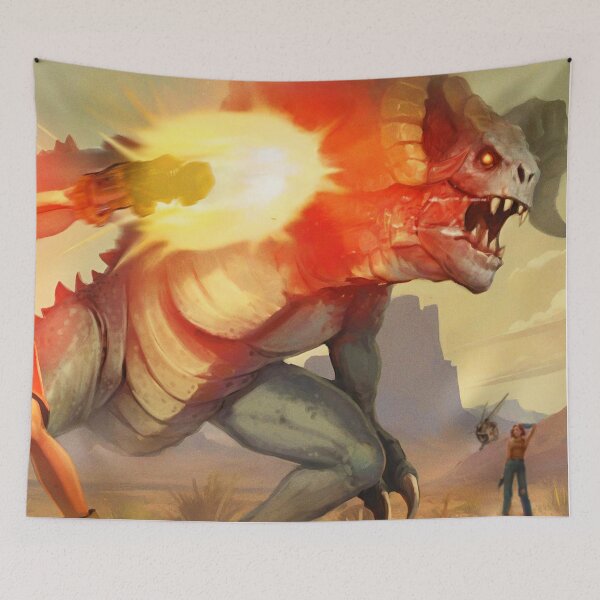 Item preview, Veronica vs Deathclaw designed and sold by Sara-Cooley.