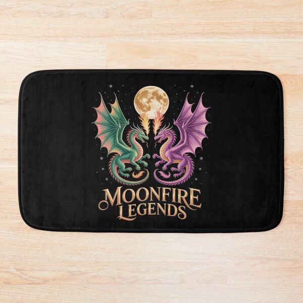Item preview, Dragon Battle Moonfire Fantasy Art Mythical Creatures designed and sold by JulienAureo.