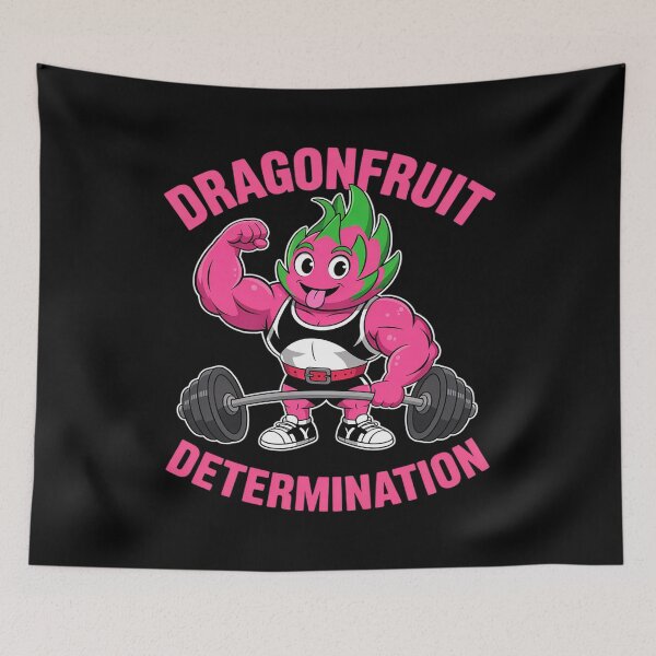 Item preview, Dragonfruit Determination Gym Workout Fitness Weightlifting designed and sold by JulienAureo.