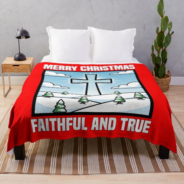 Item preview, MERRY CHRISTMAS - FAITHFUL AND TRUE designed and sold by KEF Custom.