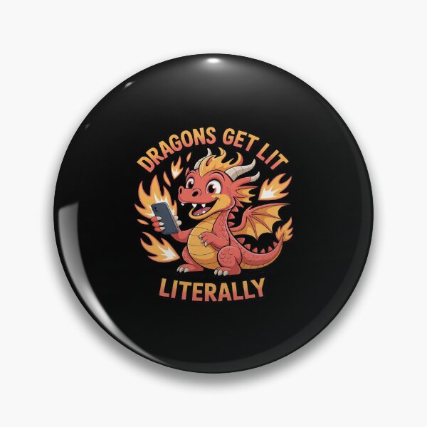 Item preview, Dragons Get Lit Literally Fire Dragon Selfie Artwork designed and sold by JulienAureo.