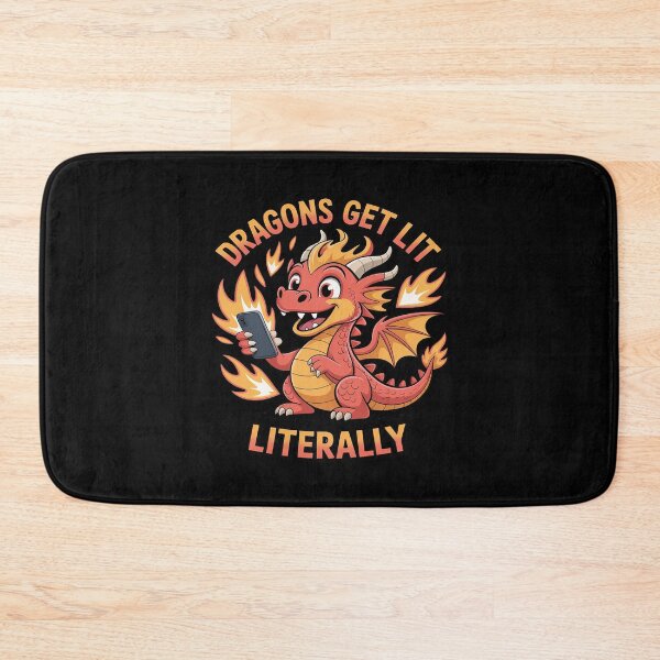 Item preview, Dragons Get Lit Literally Fire Dragon Selfie Artwork designed and sold by JulienAureo.