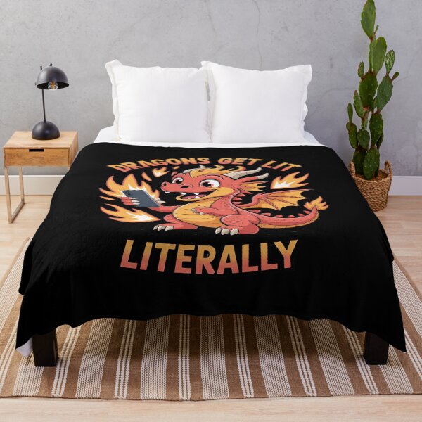 Item preview, Dragons Get Lit Literally Fire Dragon Selfie Artwork designed and sold by JulienAureo.