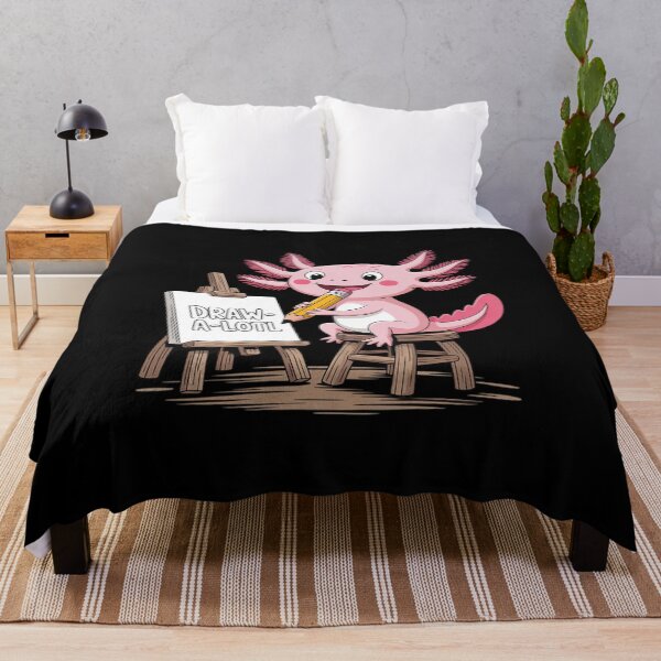 Item preview, Draw-alotl Funny Axolotl designed and sold by JulienAureo.