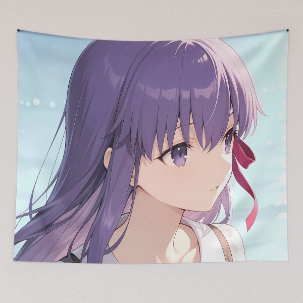 Item preview, Sakura Matou Seaside Serenity Fate Stay Night Anime Girl Waifu designed and sold by TorbenKuhano.
