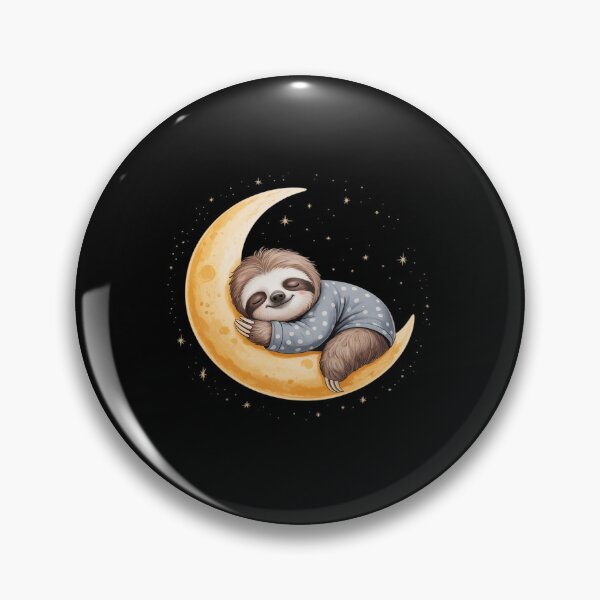 Item preview, Dreamy Sloth on a Crescent Moon Cute designed and sold by tabdejinti.