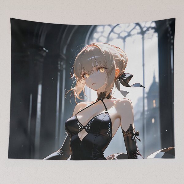 Item preview, Saber Alter Fate Stay Night Elegant Gothic Waifu designed and sold by TorbenKuhano.