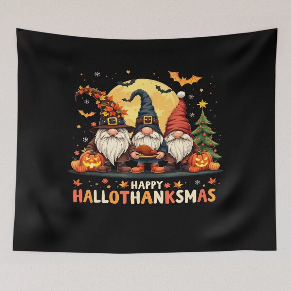 Item preview, Hallothanksmas 2025 Vintage Tree Merry Christmas Happy designed and sold by JamieFmorriSS.