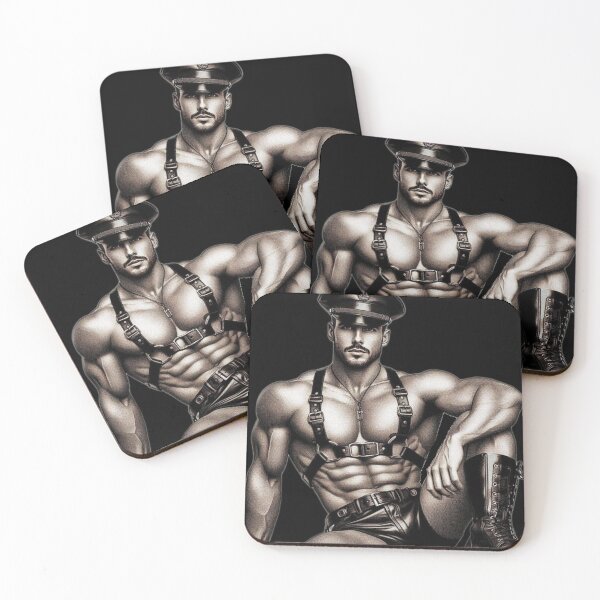 Item preview, Gay Leather Bar Pride "Heat" Leather Bar San Francisco Pride Graphic Design designed and sold by ItsAKinkThing.