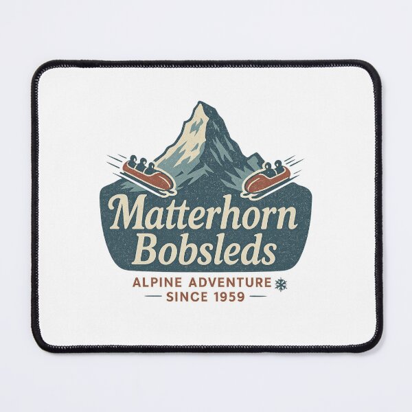 Item preview, Matterhorn Bobsleds Vintage Alpine Adventure Retro Mountain Ride Shirt designed and sold by Zippitydodads.