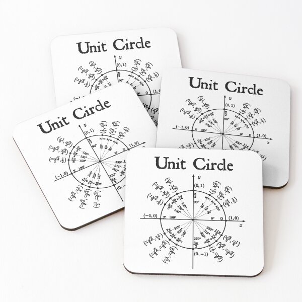 Item preview, Nerdy Vintage Unit Circle Science Teacher Black Text designed and sold by MathWare MathClips.