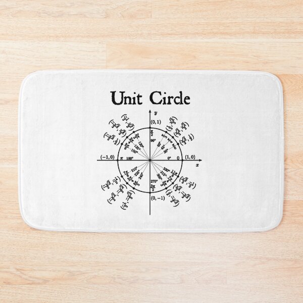 Item preview, Nerdy Vintage Unit Circle Science Teacher Black Text designed and sold by MathWare MathClips.