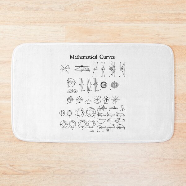 Item preview, Nerdy Vintage Mathematical Curves Science Teacher Black Text designed and sold by MathWare MathClips.