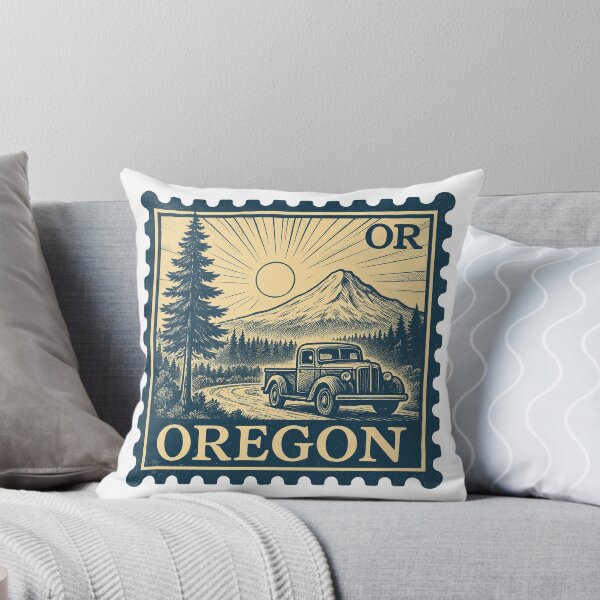 Item preview, Oregon Trailblazer Vintage Stamp Design designed and sold by Automotive Art by Greg.