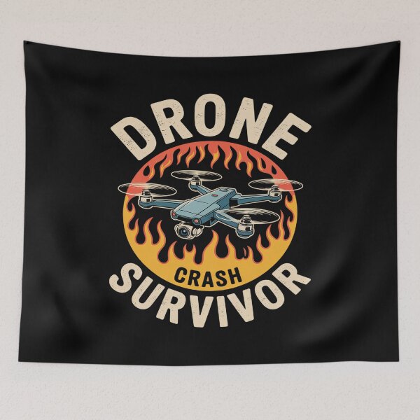 Item preview, Drone Crash Survivor designed and sold by ticlitule.