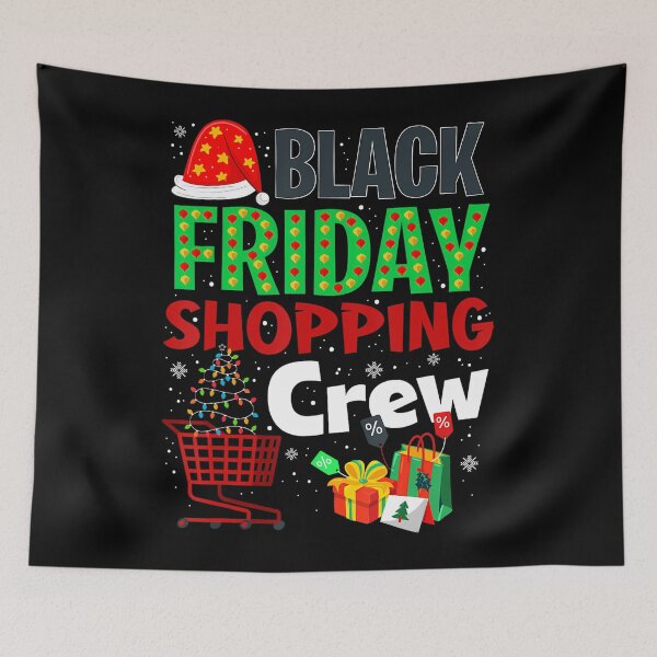 Item preview, Funny Holiday 2025 Christmas Happy Shopping Black Friday Sale designed and sold by Kraigsarina.
