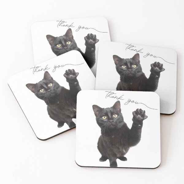 Item preview, Waving Cat's Paw-fect "Thank You" Photo designed and sold by Naturich.