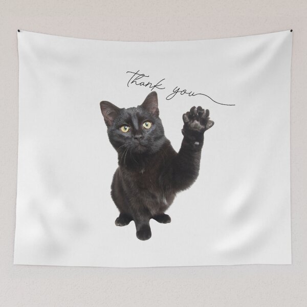 Item preview, Waving Cat's Paw-fect "Thank You" Photo designed and sold by Naturich.