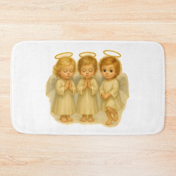 Item preview, Heavenly Trio – Three Little Angels with Halos and Heartwarming Personality designed and sold by TheJoyfulPen.