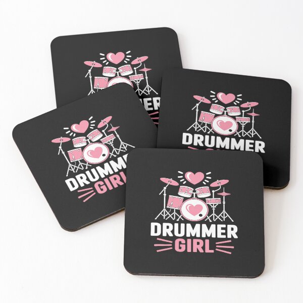 Item preview, Drummer Girl Band Percussion Musician Drum Kit Player designed and sold by ticlitule.