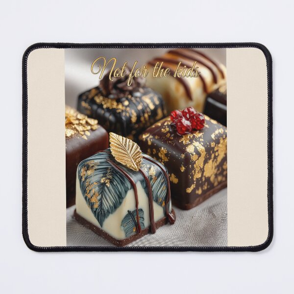 Item preview, Luxury Artisan Chocolate Bonbons with Gold Leaf – Foodie Wall Art designed and sold by ArgentoArt.