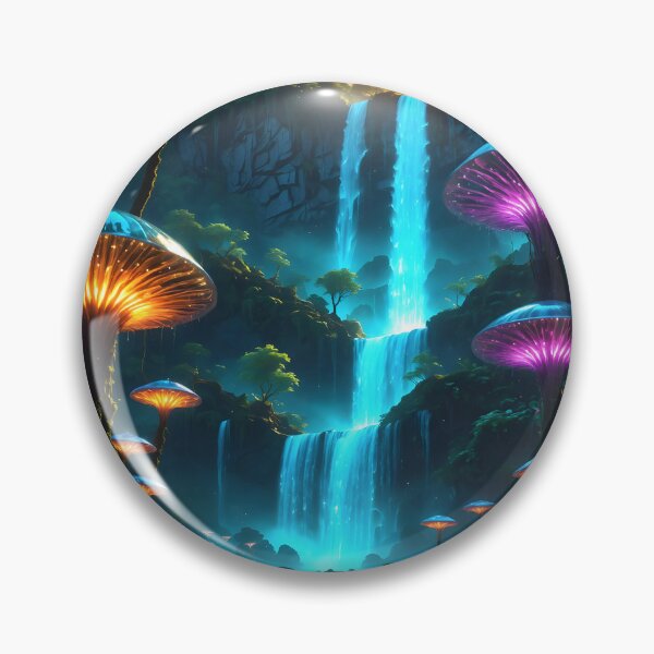 Item preview, Luminescent Waterfall Sunset designed and sold by EyesthatBlind.