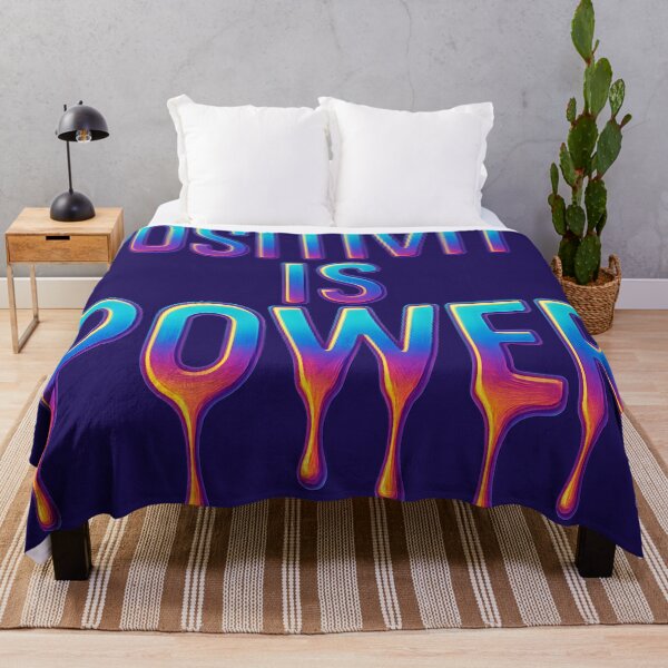 Item preview, POWER IS CHROME – Bold Neon Drip Motivation designed and sold by Savannarojas.