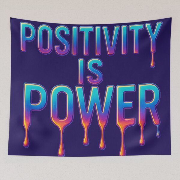 Item preview, POWER IS CHROME – Bold Neon Drip Motivation designed and sold by Savannarojas.