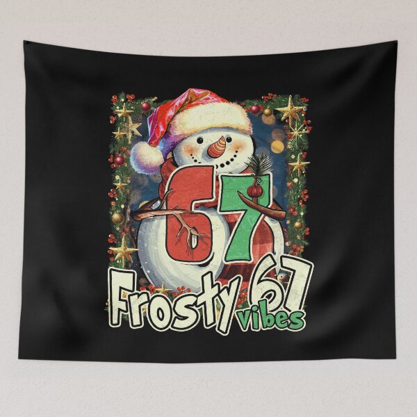 Item preview, Frosty Vibes 67 Snowman Christmas designed and sold by Patchina.