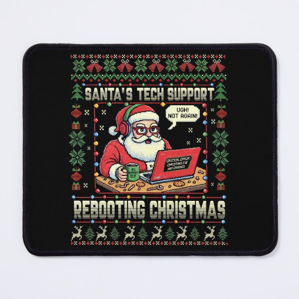 Item preview, Santa's Tech Support Rebooting Christmas designed and sold by Patchina.